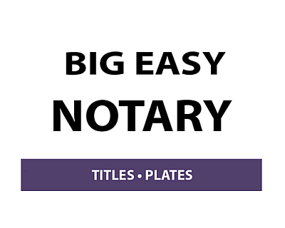 Big Easy Notary & Auto Title - Covington | Local Services | Logo