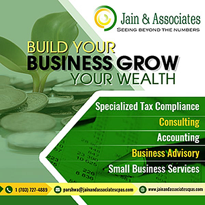 The Jain & Associate CPAS - Chantilly | Professional Services | Logo