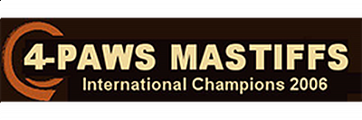 Texas 4-Paws Mastiffs - Atkins | Pets | Logo
