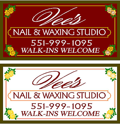 Vee's Nail and Waxing Studio - Newton | Salons & Nails | Logo