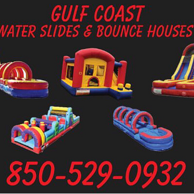 Gulf Coast Water Slides & Bounce Houses - Cantonment | Sporting Goods | Logo