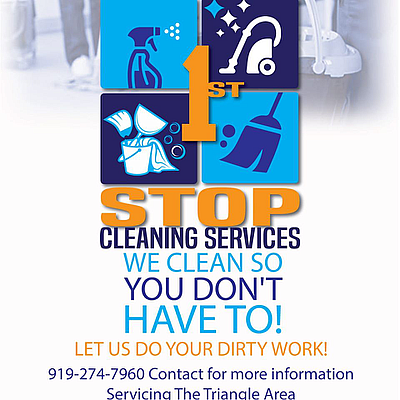 1st Stop Cleaning Services, LLC. - Durham | Home Services | Logo