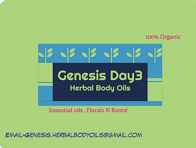 genesis day 3 herbal body oils - East Palo Alto | Retail | Logo