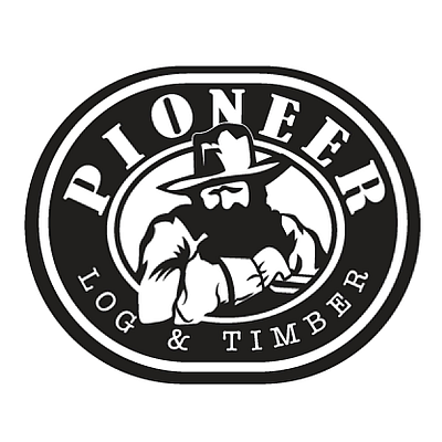 Pioneer Log and Timber Homes - Victor | House & Garden | Logo