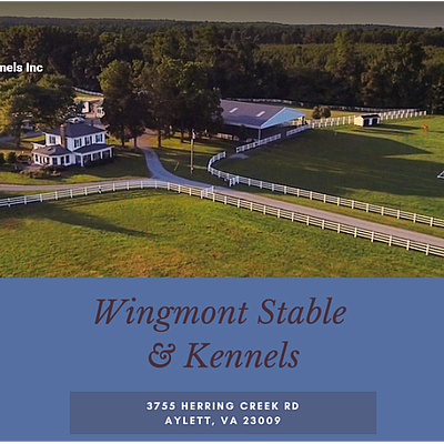 Wingmont Stables & Kennels Inc - AYLETT | Pets | Logo