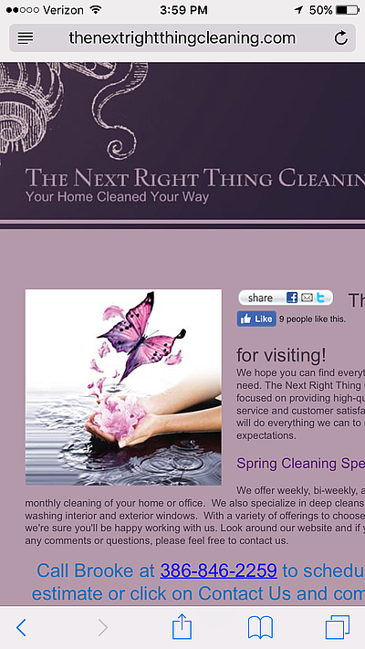 The Next Right Thing Cleaning - New Smyrna Beach | Sporting Goods | Logo