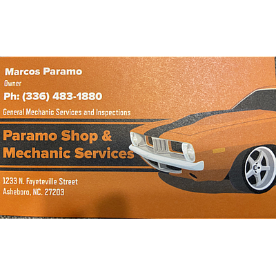 Paramo Shop and Mechanic Services - Asheboro | Local Services | Logo