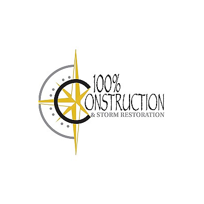 100% Construction - Plano | Contractors & Supplies | Logo