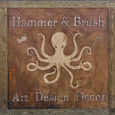 Hammer and Brush - Hoquiam | Art & Museums | Logo