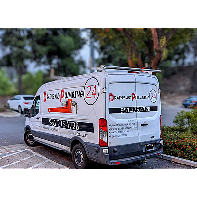 Drains and Plumbing 24 - Riverside | Electronics & Wireless | Logo