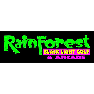 Rainforest Black Light Golf Arcade - Miramar Beach | Events & Activities | Logo