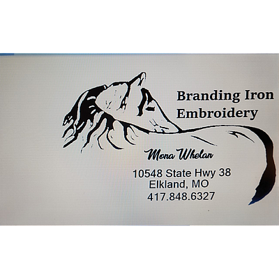 Branding Iron Custom Embroidery - Elkland | Event Planning & Services | Logo